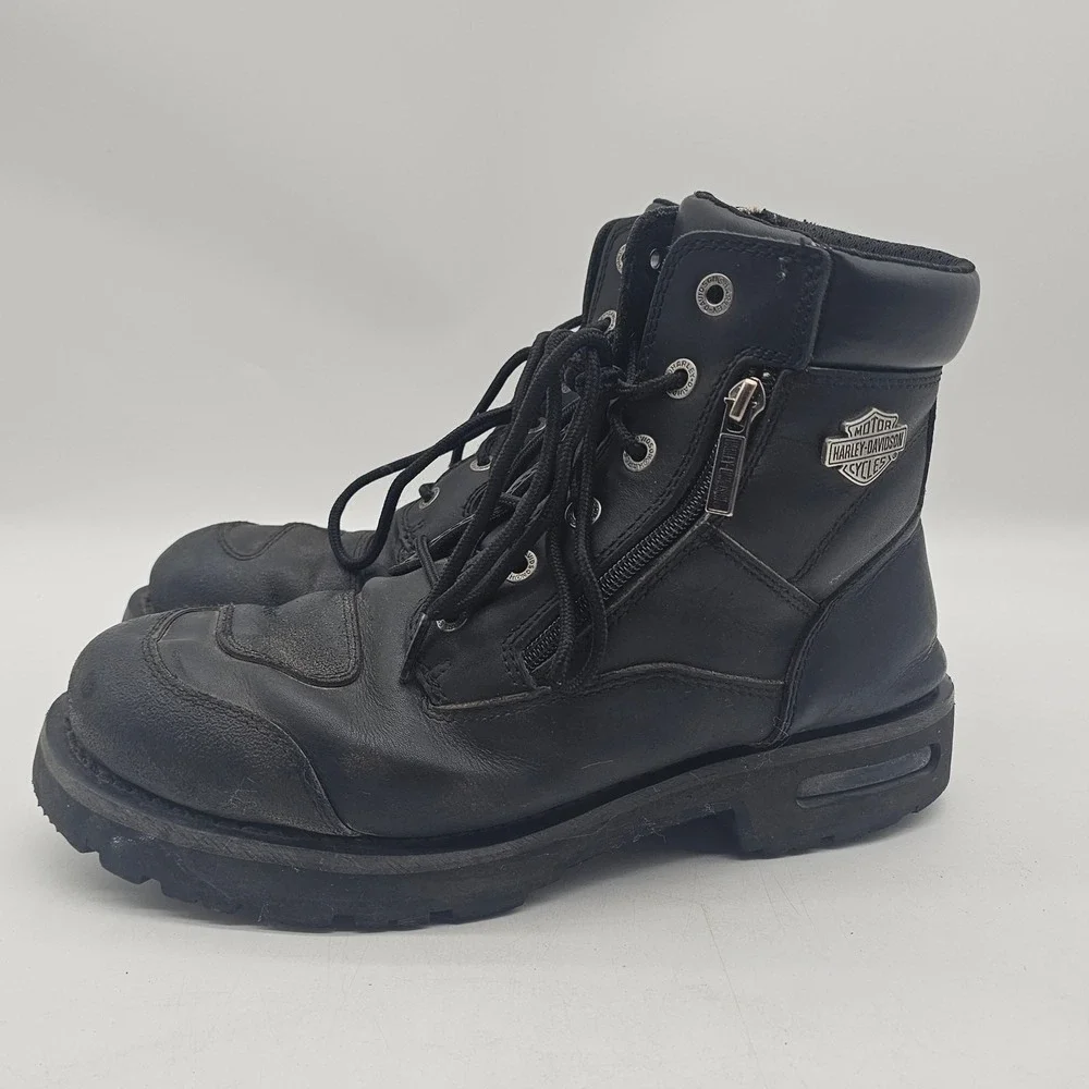 Harley-Davidson Men's Renshaw Performance Black Motorcycle Boots D96136 Sz 10M
